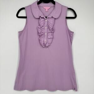 Lilly Pulitzer Lavender Ruffle Tank Top